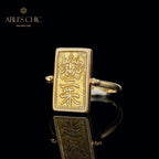 Bague pendentif pièce de monnaie personnages anciens