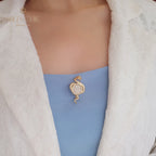 Pendentif à épingle à médaillon serpent Medusa uniquement