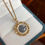 Collier de pièces de monnaie antiques retournées 5982