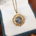 Collier de pièces de monnaie antiques retournées 5982