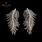 Boucles d’oreilles antiques de lustre d’aiguille de pin 5991