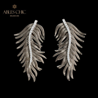 Boucles d’oreilles antiques de lustre d’aiguille de pin 5991