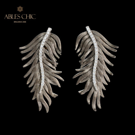 Boucles d’oreilles antiques de lustre d’aiguille de pin 5991