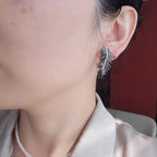 Boucles d’oreilles antiques de lustre d’aiguille de pin 5991