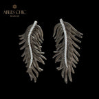 Boucles d’oreilles antiques de lustre d’aiguille de pin 5991
