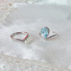 Bague pile de topaze naturelle 6041