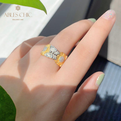 Bague Fleur de Marguerite Papillon 5931