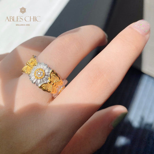 Bague Fleur de Marguerite Papillon 5931