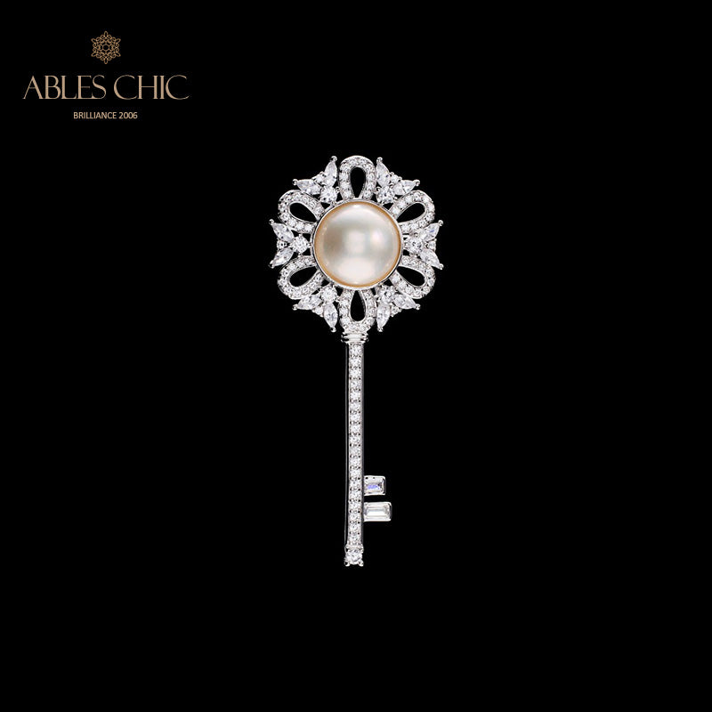 Pendentif à breloque clé en perles Mabe 6008