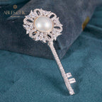 Pendentif à breloque clé en perles Mabe 6008
