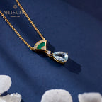Collier Goutte Éventail En Émail 6010