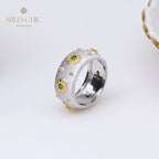 Bague Soyeuse Fleurs Étoilées 5029