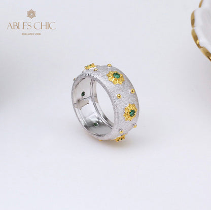 Bague Soyeuse Fleurs Étoilées 5029