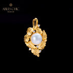 Collier guirlande de feuilles de perles Mabe 5817