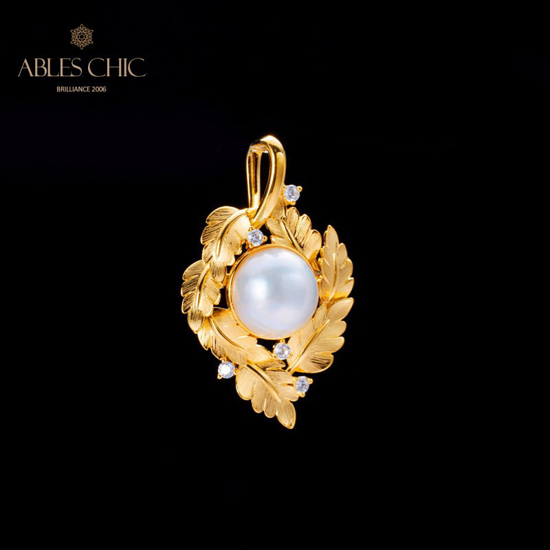 Collier guirlande de feuilles de perles Mabe 5817