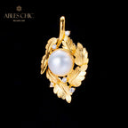 Collier guirlande de feuilles de perles Mabe 5817