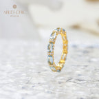 Bague pile aigue-marine 6042