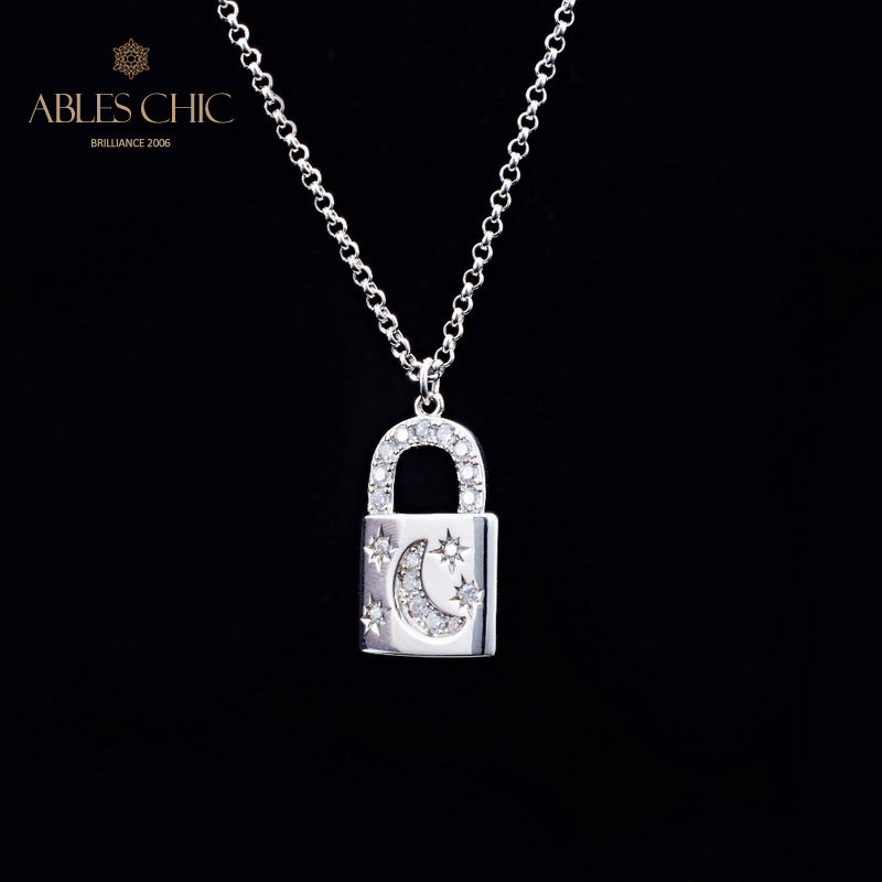 Collier pendentif cadenas 5827