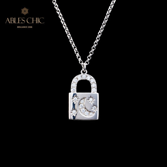 Collier pendentif cadenas 5827