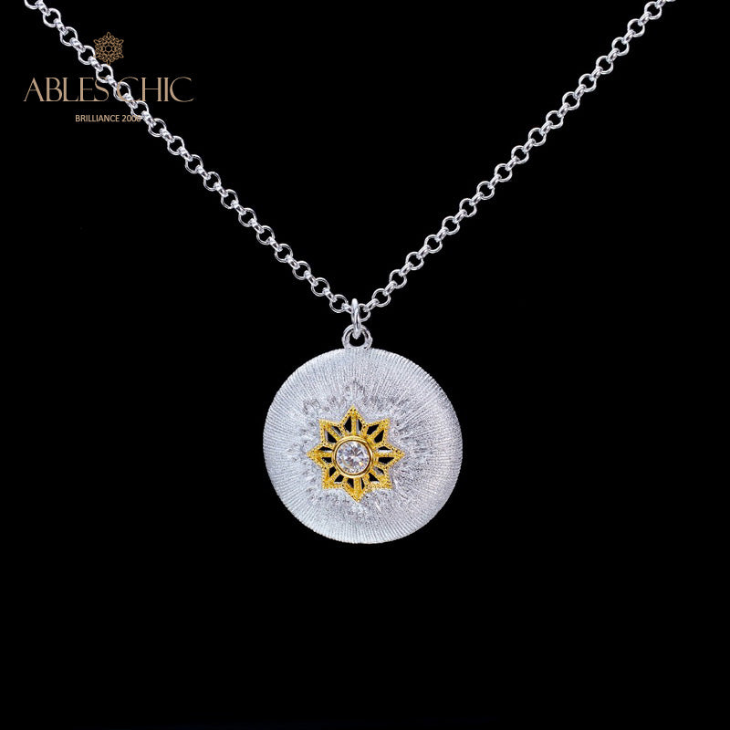 Pendentif étoile en filigrane à motif en soie 5855
