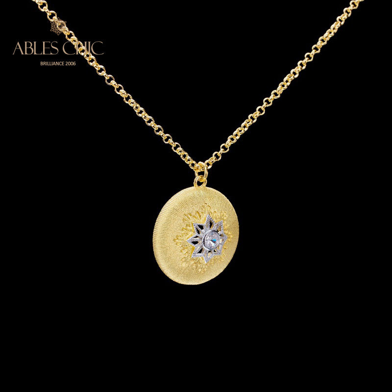 Pendentif étoile en filigrane à motif en soie 5855