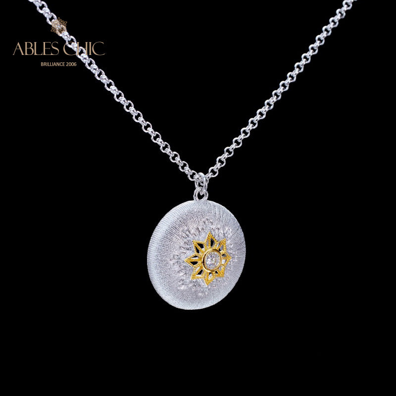 Pendentif étoile en filigrane à motif en soie 5855