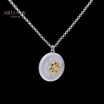 Pendentif étoile en filigrane à motif en soie 5855