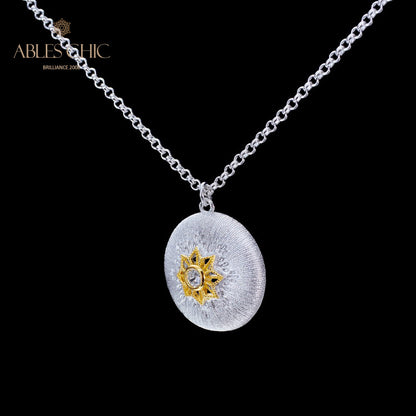 Pendentif étoile en filigrane à motif en soie 5855