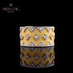 Bague étoilée élément en tissu 6009