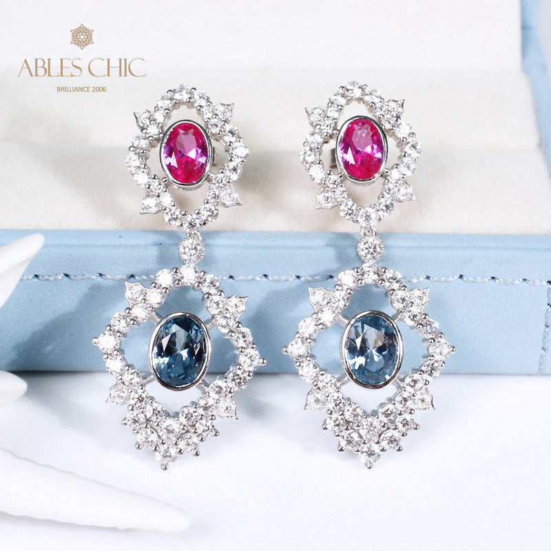 Boucles d'oreilles Chanderlier à pierres ovales 5145