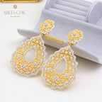 Boucles d'oreilles Chanderlier en dentelle ajourée 5193