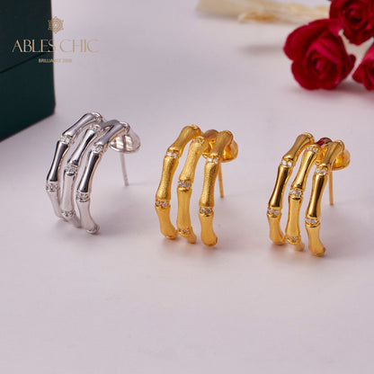 Boucles d'oreilles Noeuds Bambou 5736