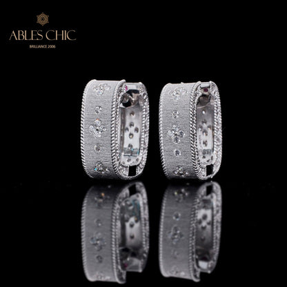 Boucles d'oreilles Trèfle Zircon 5773