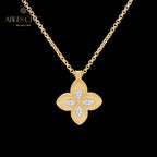 Collier trèfle pavé CZ 6126