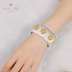 Bracelet floral à motif en tissu 5636
