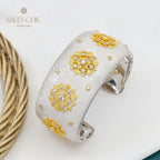 Bracelet floral à motif en tissu 5636