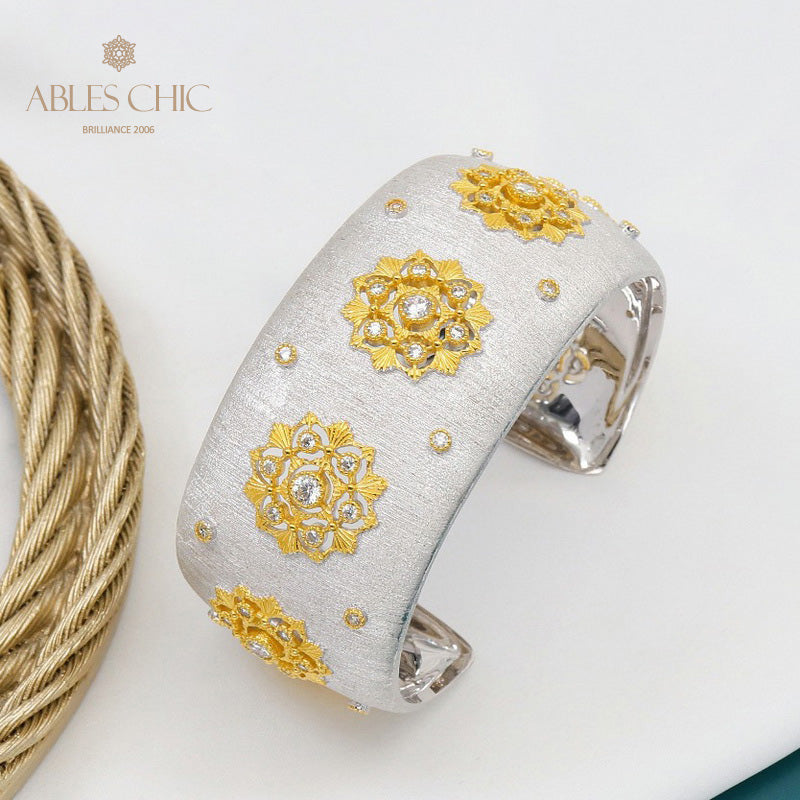 Bracelet floral à motif en tissu 5636