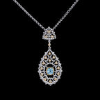 Collier lustre en filigrane de dentelle 6022