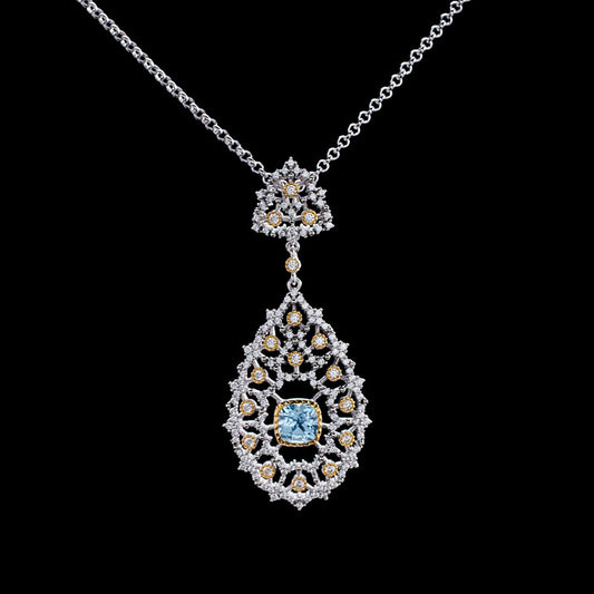Collier lustre en filigrane de dentelle 6022