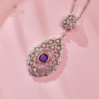 Collier lustre en filigrane de dentelle 6022