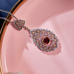 Collier lustre en filigrane de dentelle 6022