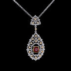 Collier lustre en filigrane de dentelle 6022