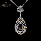 Collier lustre en filigrane de dentelle 6022