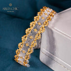 Bracelet dentelle nid d'abeille 6035