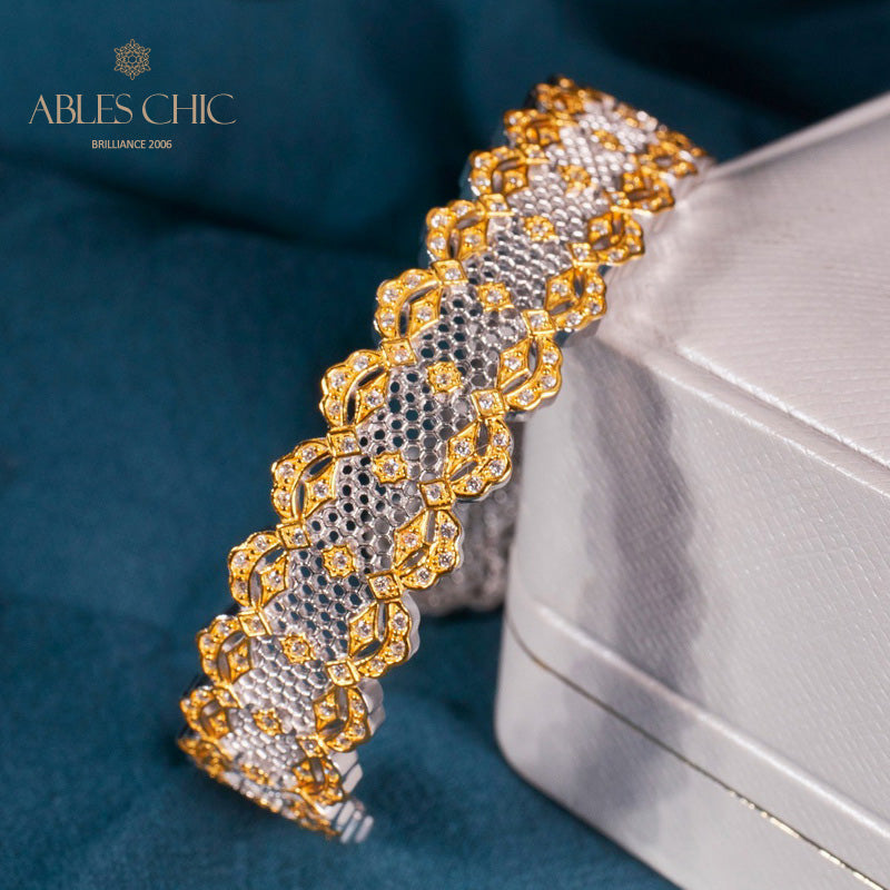 Bracelet dentelle nid d'abeille 6035