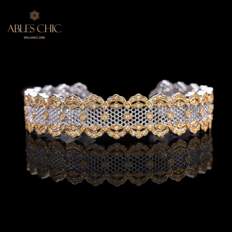 Bracelet dentelle nid d'abeille 6035