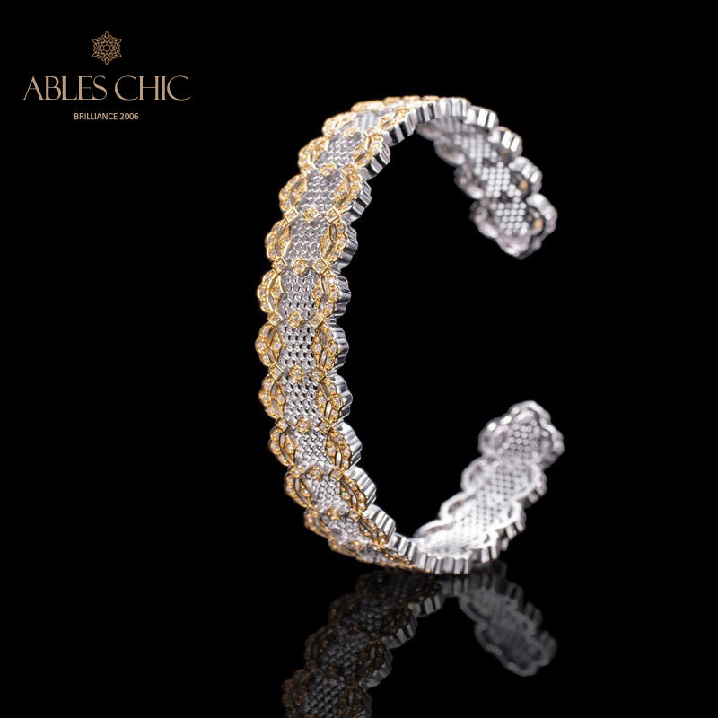 Bracelet dentelle nid d'abeille 6035
