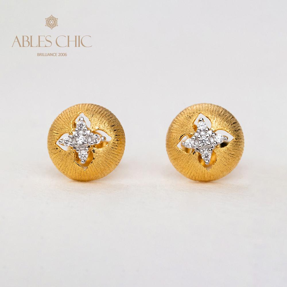 Boucles D'oreilles Soyeuses Dôme Trèfle 5087