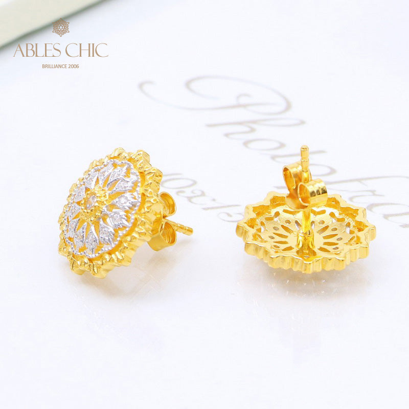 Boucles d'oreilles tempérament floral étoilé 5537