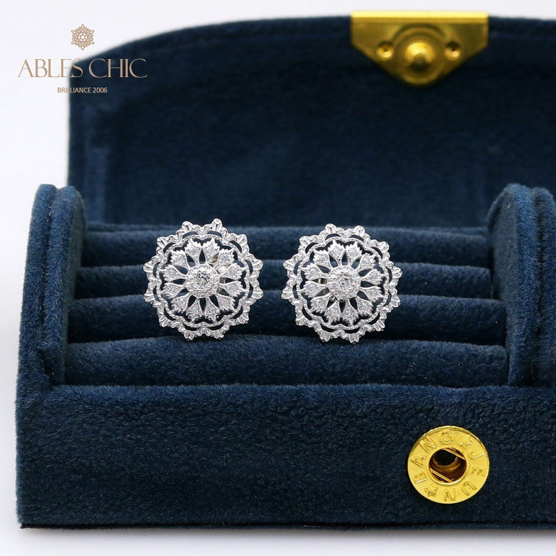 Boucles d'oreilles tempérament floral étoilé 5537